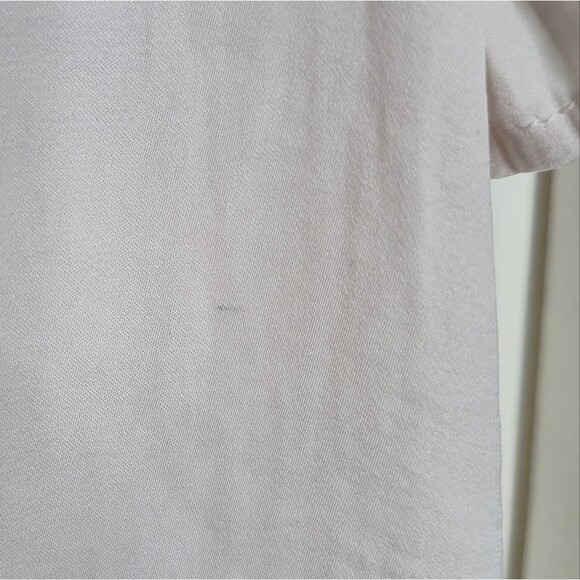 RACHEL Rachel Roy Cream Boxy Short Sleeve Button Down Shirt Size Medium - Picture 5 of 5